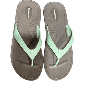 Okabashi Women's Mint and Gray Sandals NWOT